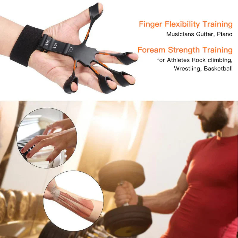 Fitness Pro Handgripper Adjustable Strength Trainer for Grip Improvement | Power Grip Handgrippe Ergonomic Exerciser for Stronger Hand