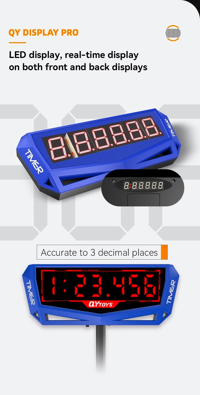 QiYi Display Pro: Professional Speedcubing Timer Display – Precision Timing and Real-Time Racing Display for Competitive Cubers