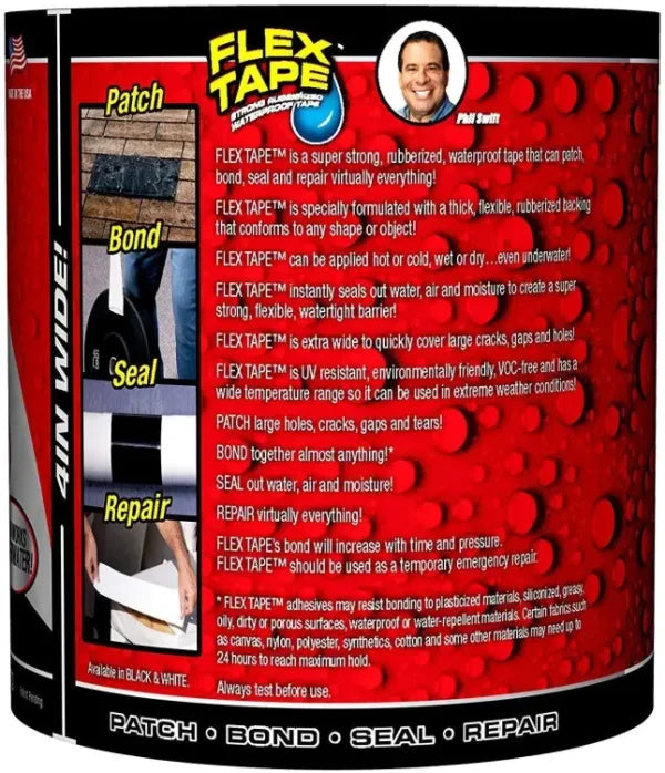 Flex Tape Ultra-strong Waterproof Adhesive Tape | Waterproof Seal Repair And Sealant | Stop The Leak