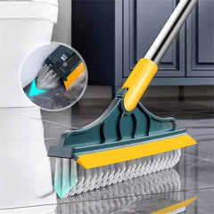 2-in-1 Floor Cleaning Brush with 120° Rotatable Head – Multipurpose Bathroom, Tile, and Window Scrubber