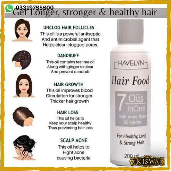 Havelyn’s Hair Food Oil for Nourishing Moisture – 200 ml