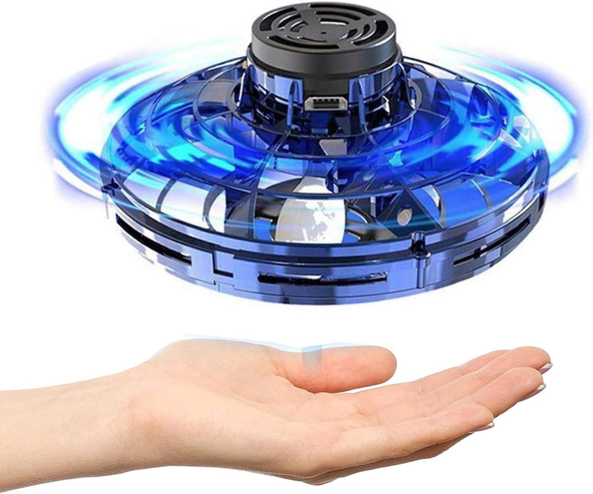 Flying Fidget Spinner Drone Flying Ball With Led Lights Sensory Fidget Mini Toys (random Colors).