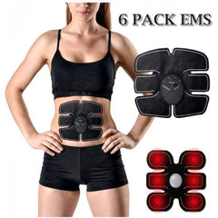 Electric Muscle Toner Ems Machine Wireless Toning Belt 6 Six Pack Abs Fat Burne