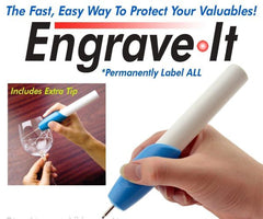 Engrave It – Carving Pen Engraver Machine For Glass, Plastic, Iron, And Steel