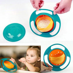 360 Degree Gyro Bowl For Feeding Baby Kids (random Color).