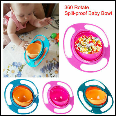 360 Degree Gyro Bowl For Feeding Baby Kids (random Color).